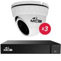Комплект видеонаблюдения для помещения на 3 камеры 2 Мегапикселя 1080N
